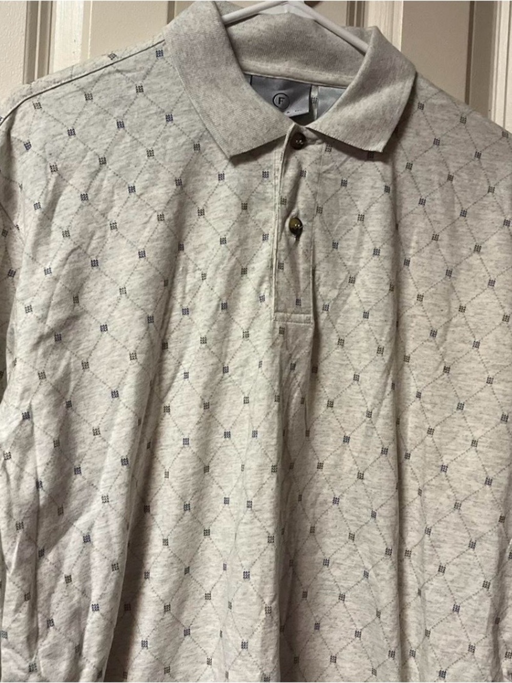 Vintage~New ~ Farah ~ Mens’s ~ Polo Shirt ~ Medium ~ Long Sleeves~New With Tags
